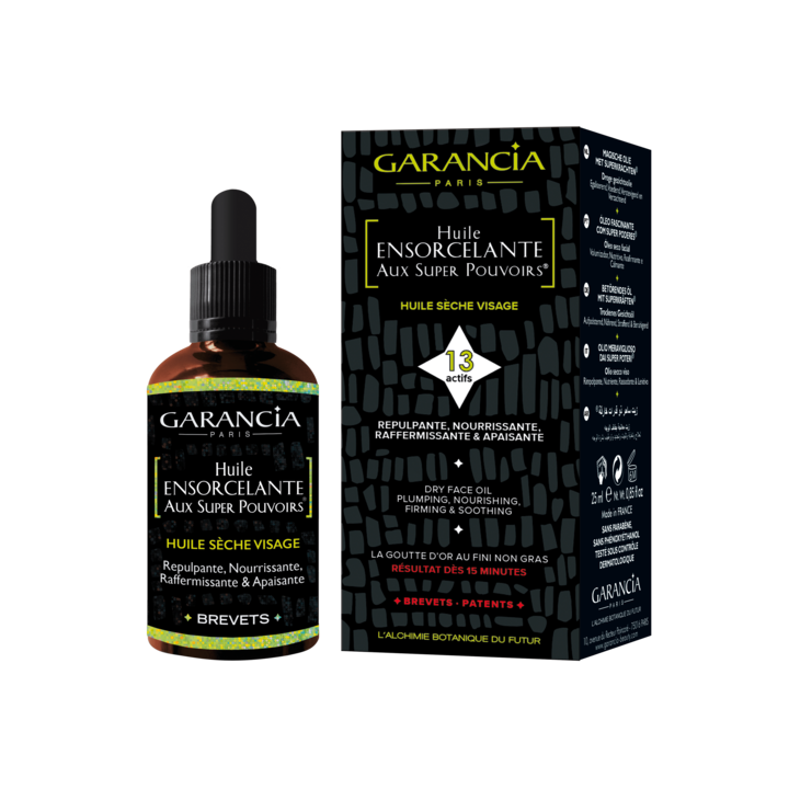 Huile ensorcelante aux supers pouvoirs visage Garancia - flacon de 25 ml