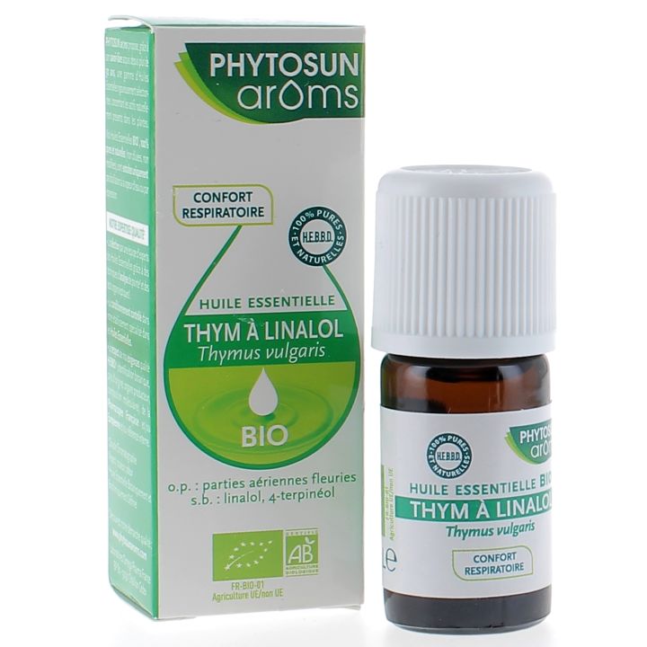 Huile essentielle Thym à Linalol bio Phytosun Arôms - flacon de 5ml