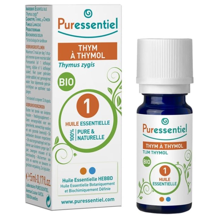 Huile essentielle bio thym à thymol Puressentiel - flacon de 5 ml