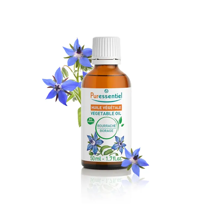 Huile végétale bio de bourrache Puressentiel - flacon de 50ml