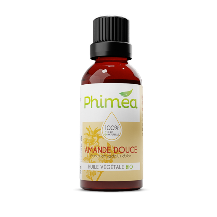 Huile végétale d'amande douce bio Phimea - flacon de 50 ml
