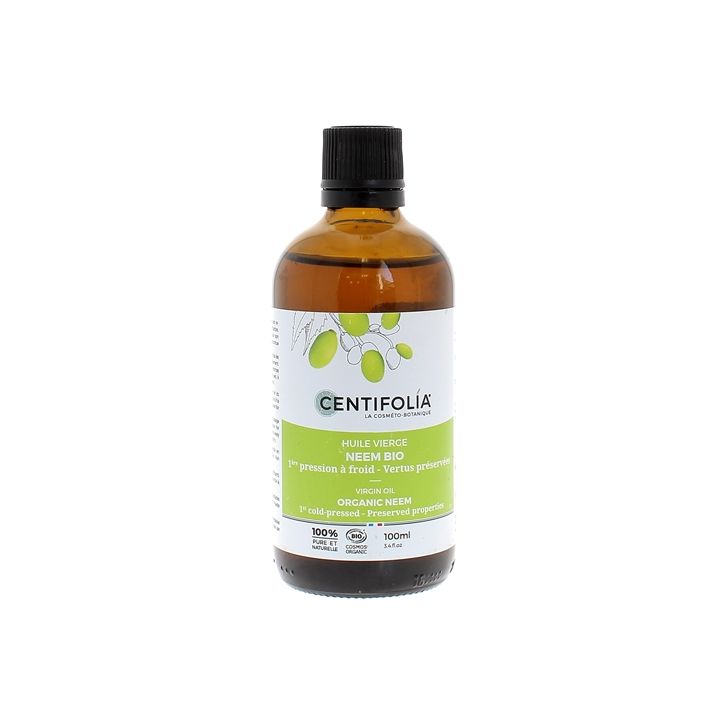 Huile végétale vierge de Neem bio Centifolia - flacon de 100ml