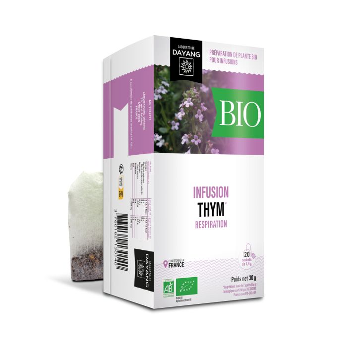 Infusion Thym bio Respiration Dayang - boîte de 20 sachets