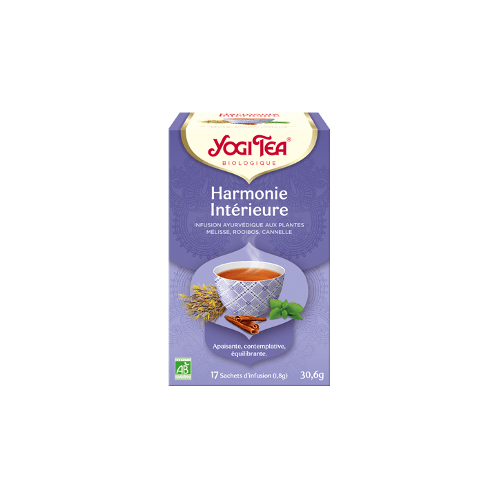 Infusion ayurvédique Harmonie Intérieure Yogi Tea - boîte de 17 sachets