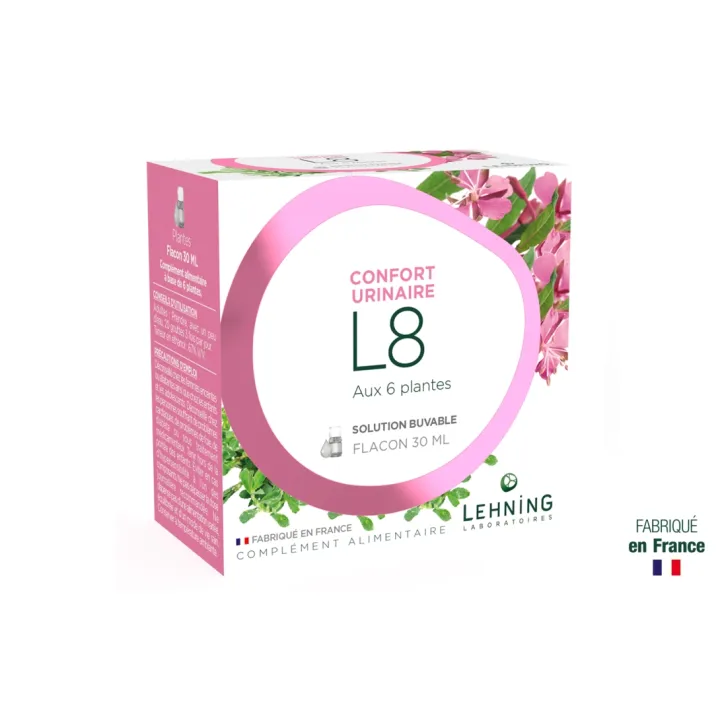L8 confort urinaire Lehning - flacon de 30 ml