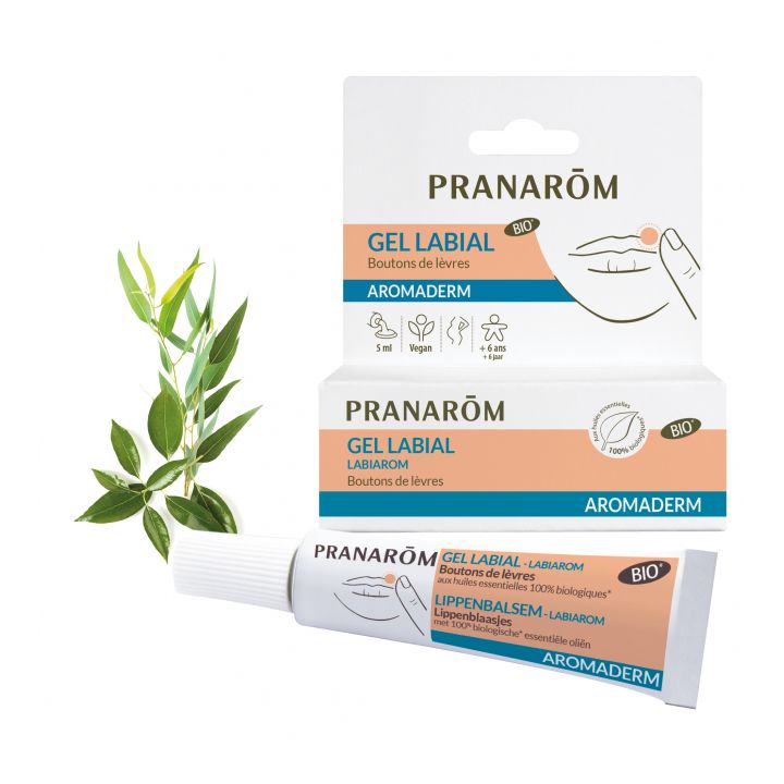 Labiarom Gel labial boutons de lèvres bio Pranarom - tube de 5ml