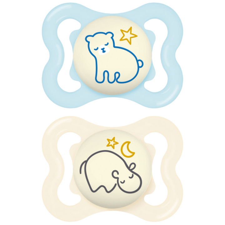 Sucette Supreme nuit 2-6 mois MAM - boîte de 2 sucettes