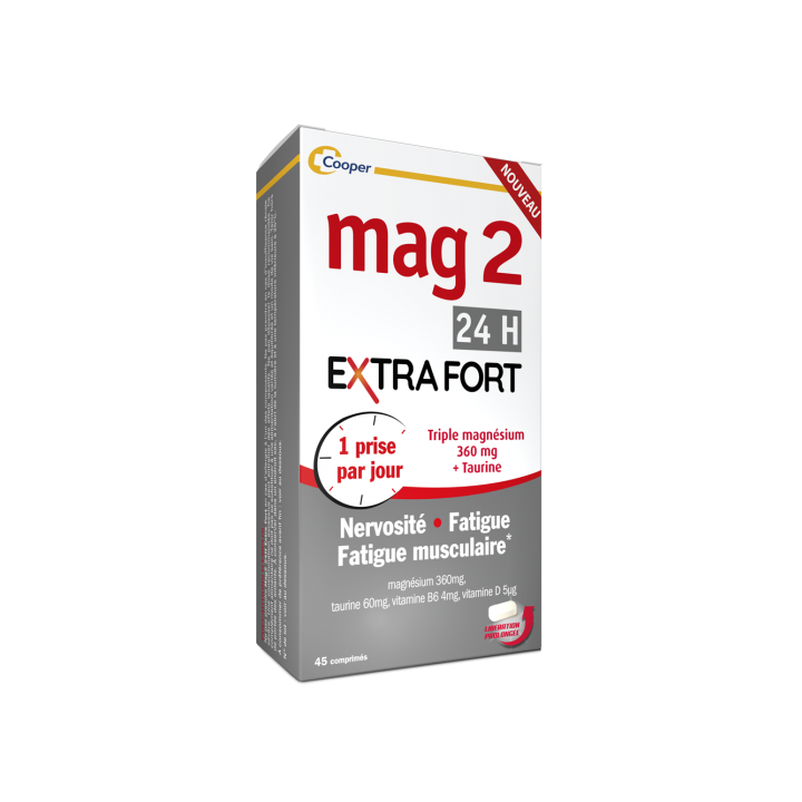 Mag 2 24h Extra Fort Cooper - boîte de 45 comprimés