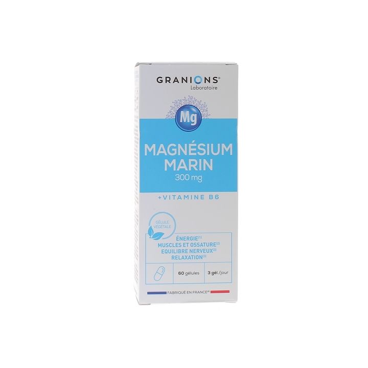 Magnésium marin 300 mg Granions - boîte de 60 gélules