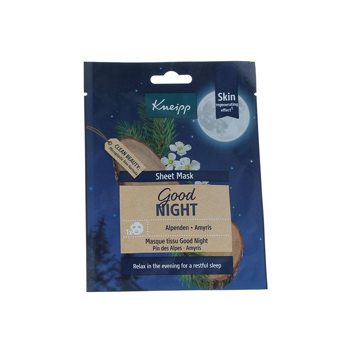 Masque visage Good Night Pin et amyris Kneipp - un masque