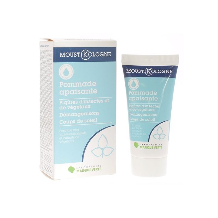 Moustikologne pommade apaisante piqûres d'insectes et végétaux Marque verte - tube de 30 ml
