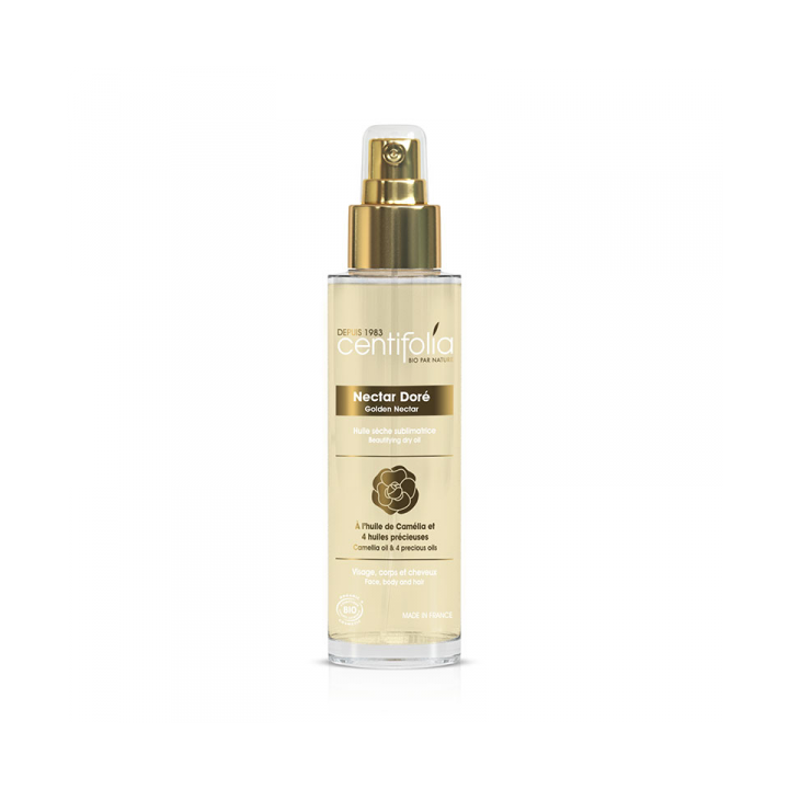 Nectar doré huile sèche multi-fonctions bio Centifolia - flacon de 105 ml