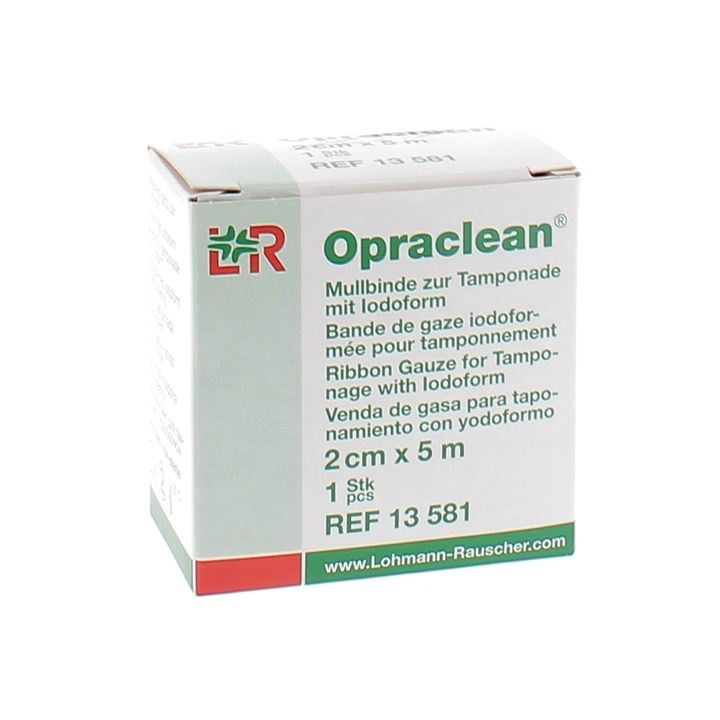 Opraclean Mèche gaze iodoformée 2cmx5m Lohmann & Rauscher - une mèche