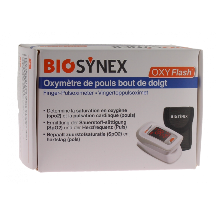 Oxymètre de pouls OxyFlash Biosynex - un oxymètre