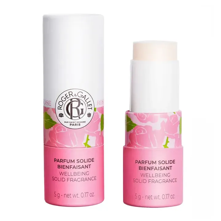 Parfum solide bienfaisant rose Roger & Gallet - stick de 5g