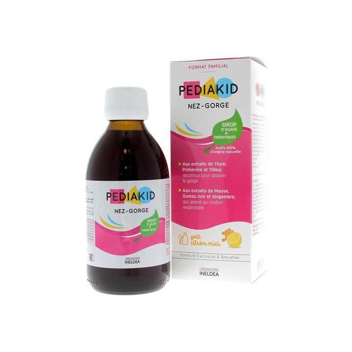 Pediakid nez-gorge goût miel citron - flacon de 250 ml