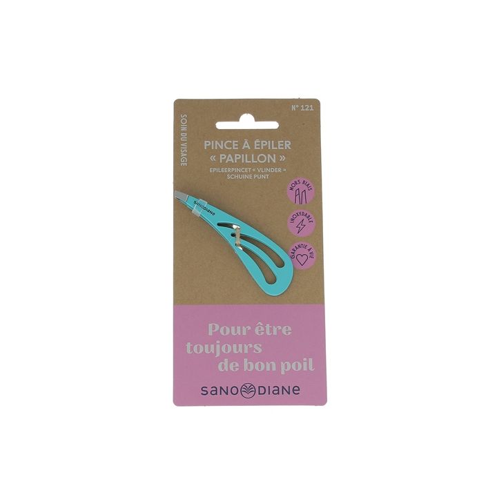 Pince à épiler papillon mors biais Sanodiane - 1 pince