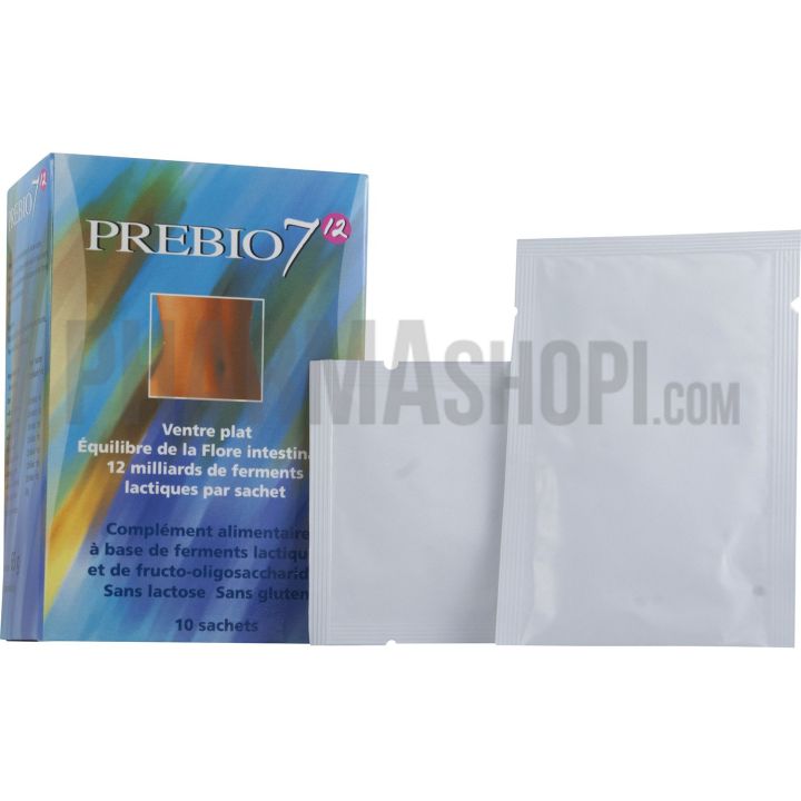 Prebio 7 12 ventre plat Nutrition Concept - boîte de 10 sachets