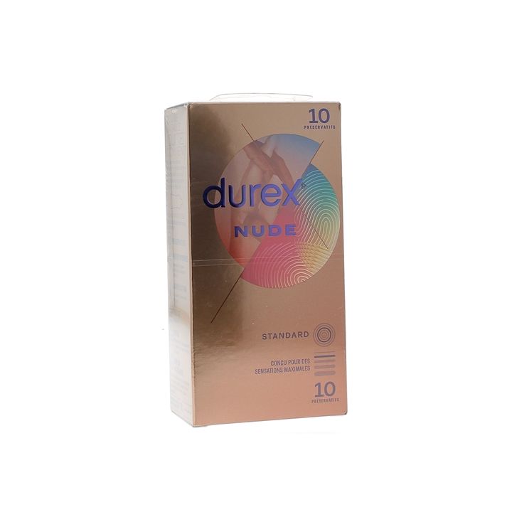 Préservatifs Nude Durex - boîte de 10 préservatifs