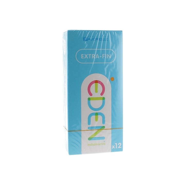 Eden Préservatifs extra-fins lubrifiés Laboratoire Majorelle - boîte de 12 préservatifs