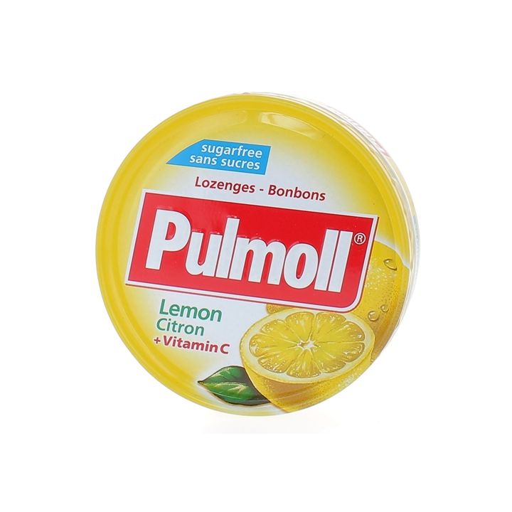 Pulmoll pastilles citron sans sucres - boîte de 45 g
