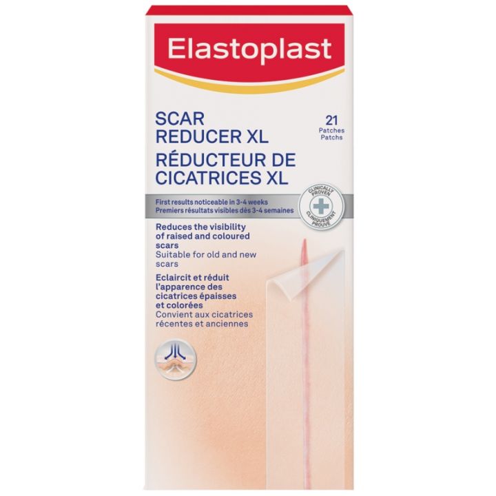Réducteur de cicatrices XL Elastoplast - boîte de 21 patchs