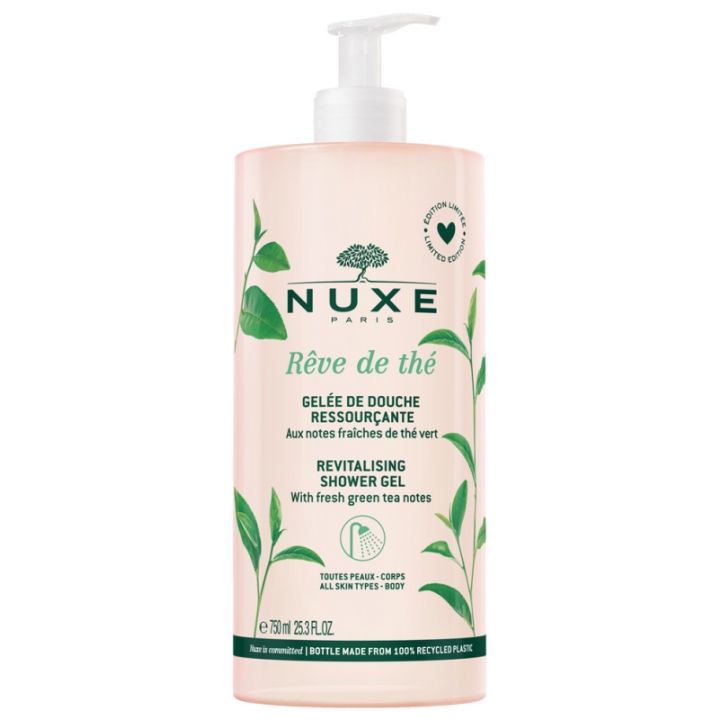 Rêve de Thé Gelée de douche ressourçante Nuxe - flacon-pompe de 750 ml