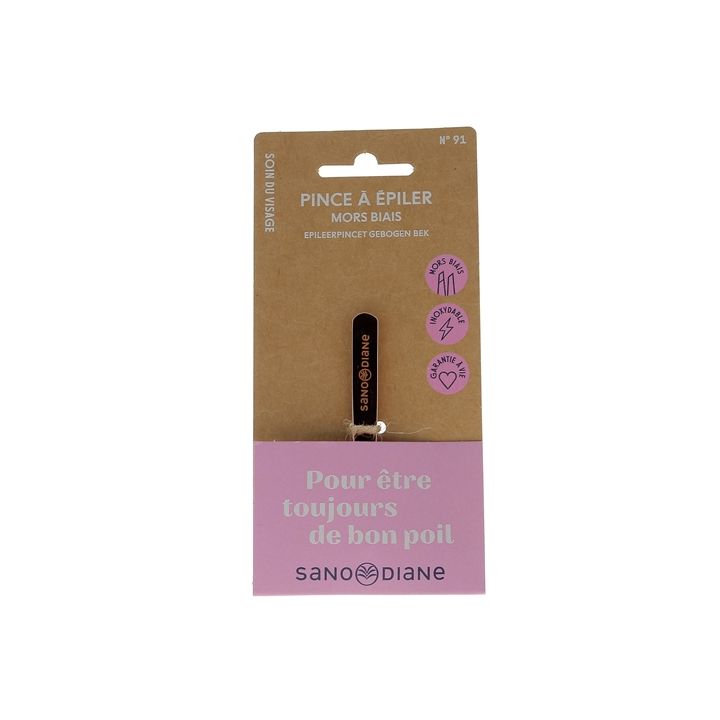 Pince à épiler mors biais Sanodiane - 1 pince