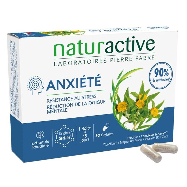 Anxiété Naturactive - boîte de 30 gélules