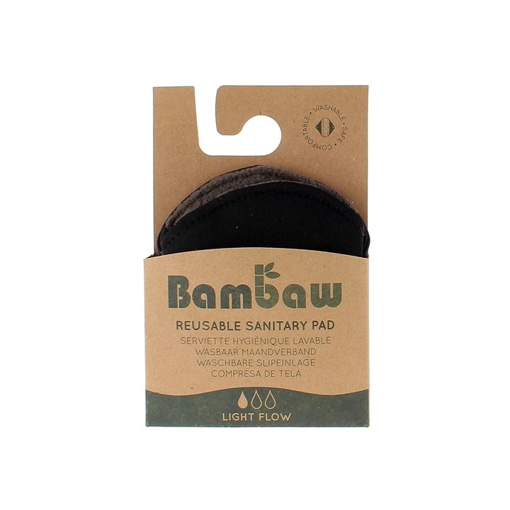 Serviette hygiénique lavable Bambaw - une serviette lavable