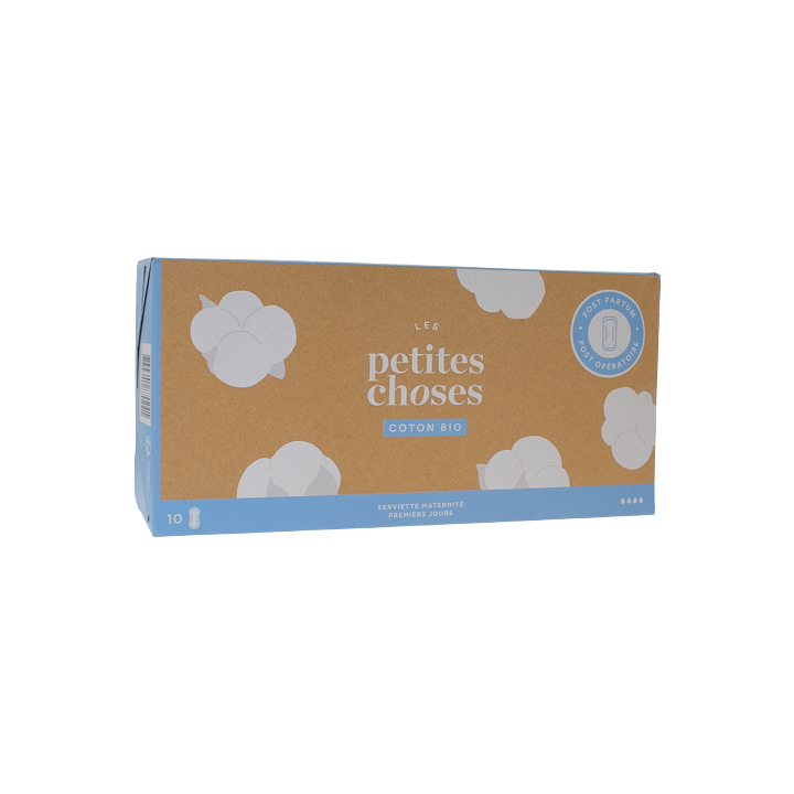 Serviette maternité premiers jours Les Petites Choses - boîte de 10 serviettes