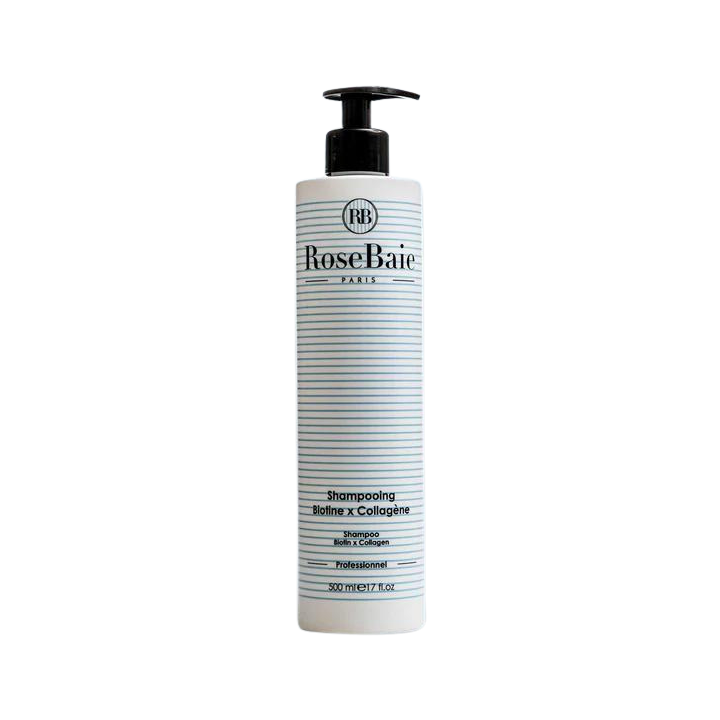 Shampoing Biotine x Collagène RoseBaie - flacon-pompe de 500ml
