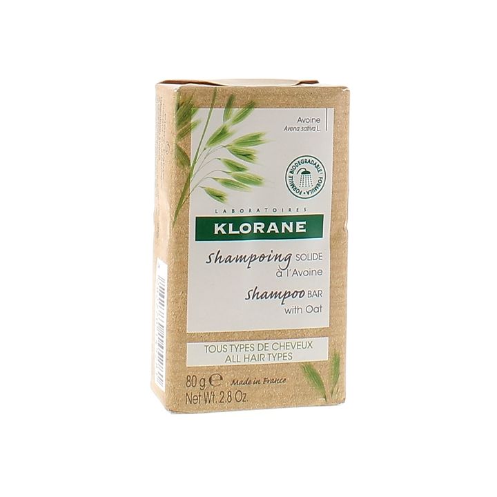 Shampoing solide à l'avoine Klorane - pain de 80 g