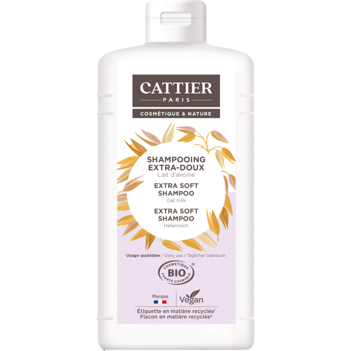Shampooing extra-doux Bio Cattier - flacon de 1 L
