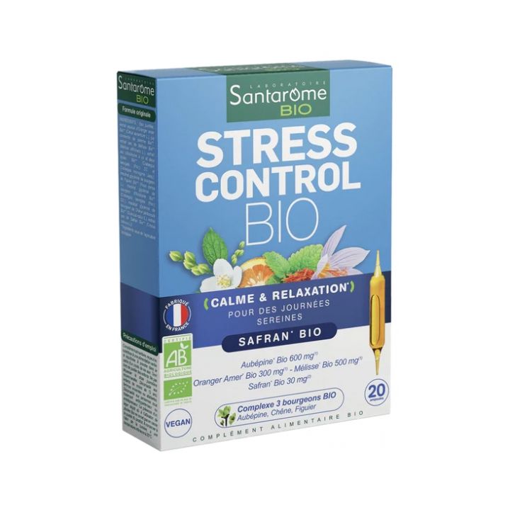 Stress Control bio Santarome - boîte de 20 ampoules