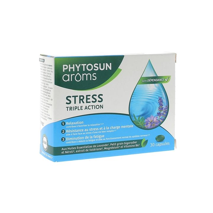 Stress triple action Phytosun Arôms - boîte de 30 capsules