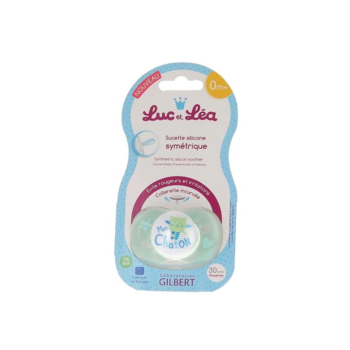 Sucette silicone symétrique 0 mois et + Luc et Léa - une sucette