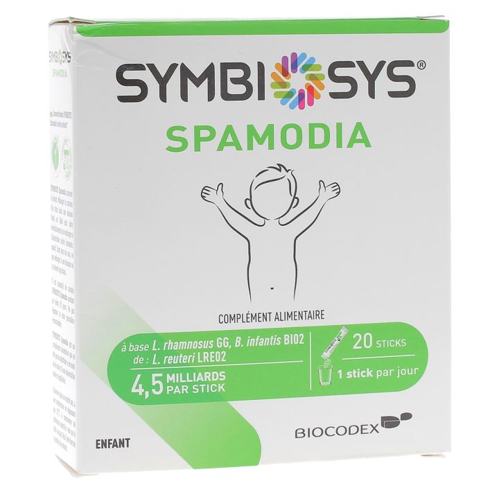 Symbiosys Spamodia Biocodex - boîte de 20 sticks