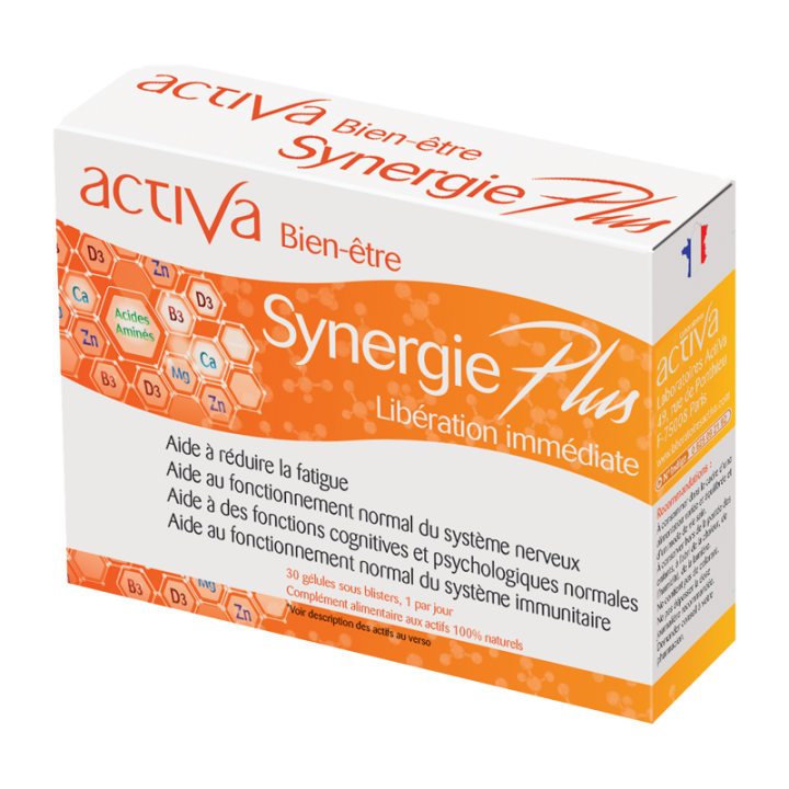 Synergie plus Activa bien-être - boîte de 30 gélules