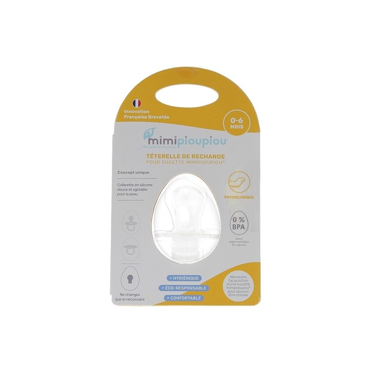 Téterelle physiologique adaptable 0-6 mois Mimipioupiou - une téterelle