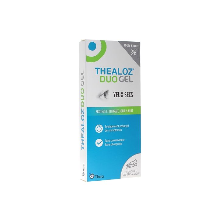 Thealoz duo Gel yeux secs Théa - boîte de 10 unidoses