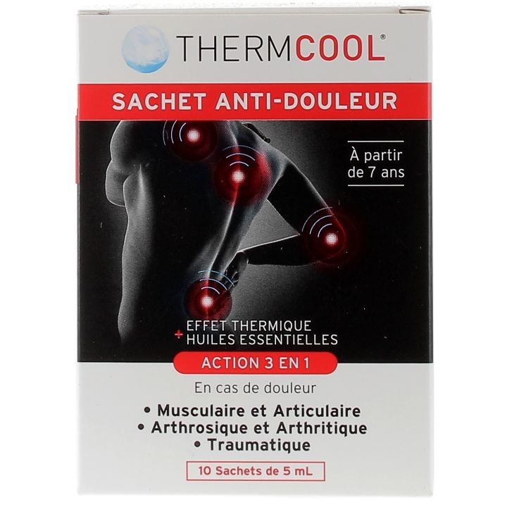 Therm Cool Gel anti-douleur TheraPearl - 10 sachets de 5 ml