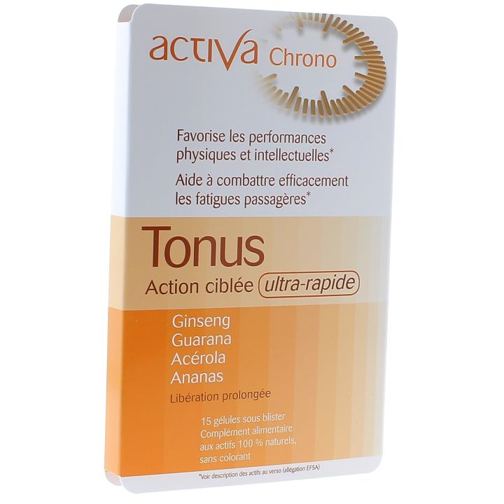 Tonus action ciblée ultra rapide Activa chrono - boite de 15 gélules