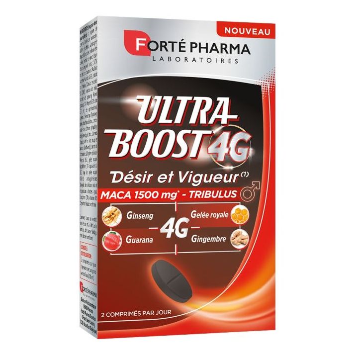 Ultra Boost 4G Désir et vigueur Forté Pharma - Boîte de 30 comprimés