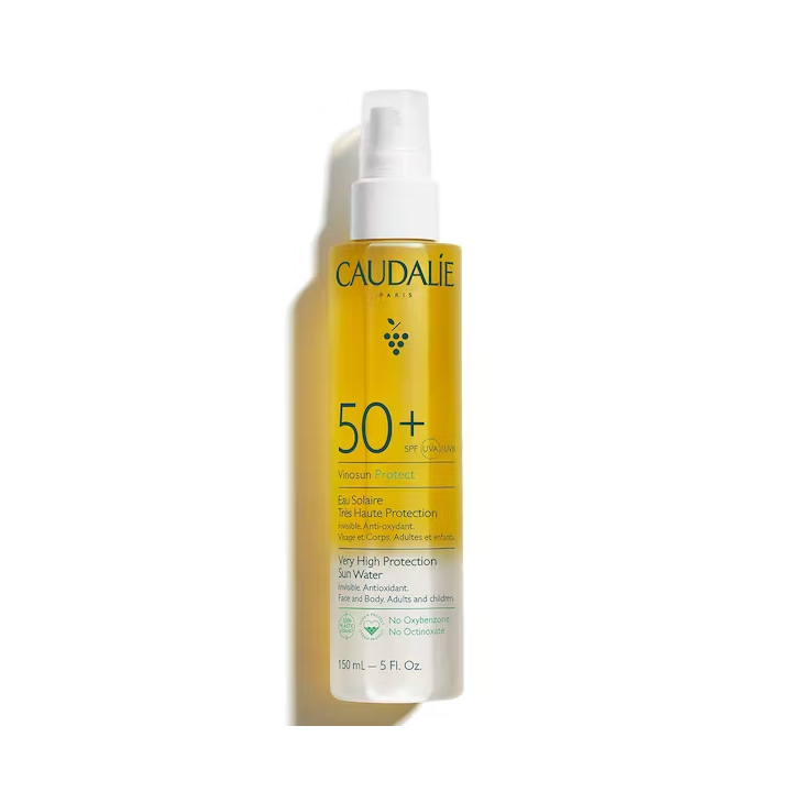 Vinosun Protect Eau solaire très haute protection SPF50+ Caudalie - spray de 150ml