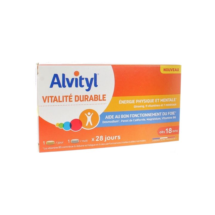 Vitalité Durable Alvityl - boîte de 56 comprimés