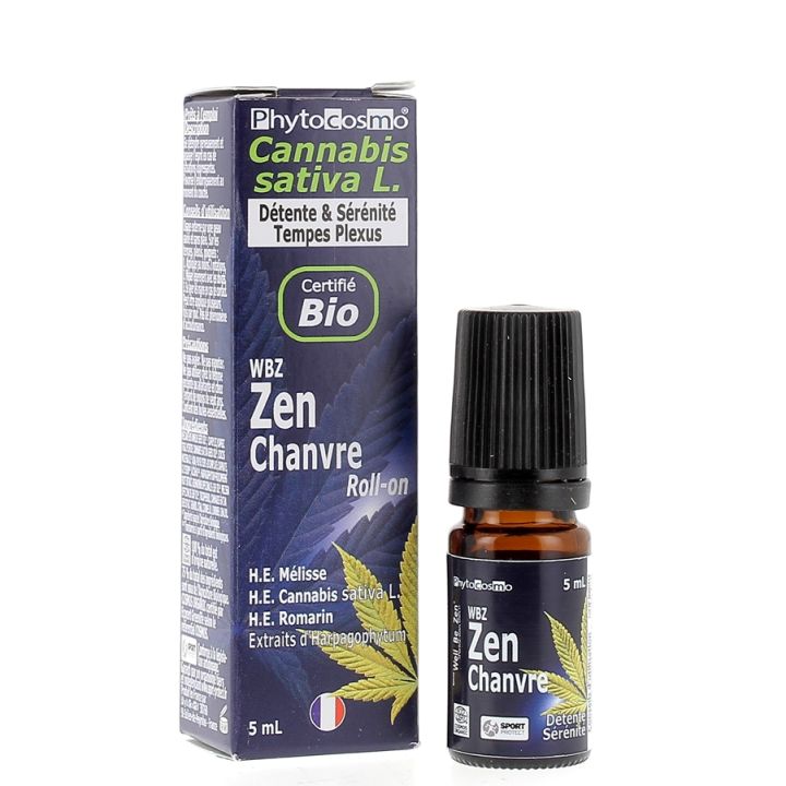 WBZ Zen Chanvre Sérum bio Phytocosmo - roll-on de 5ml