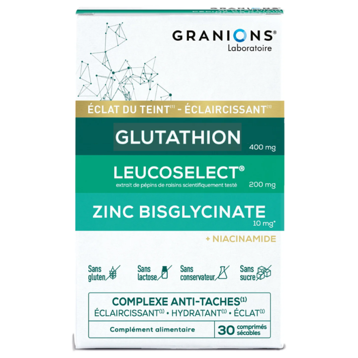 Complexe anti-taches éclat du teint Granions - boite de 30 comprimés 