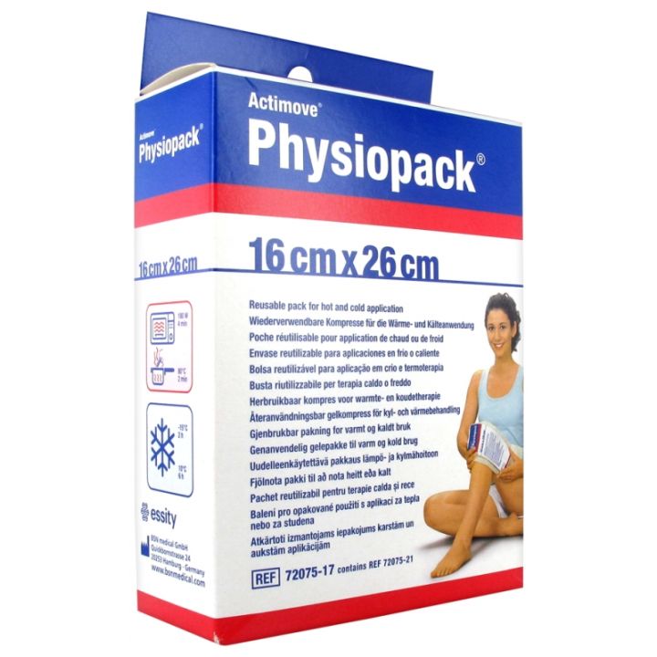 Physiopack poche réutilisable chaud/froid 16x26cm BSN Médical - une poche