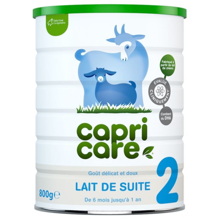 Lait de suite 2 6 mois à 1 an Capricare - pot de 800 g